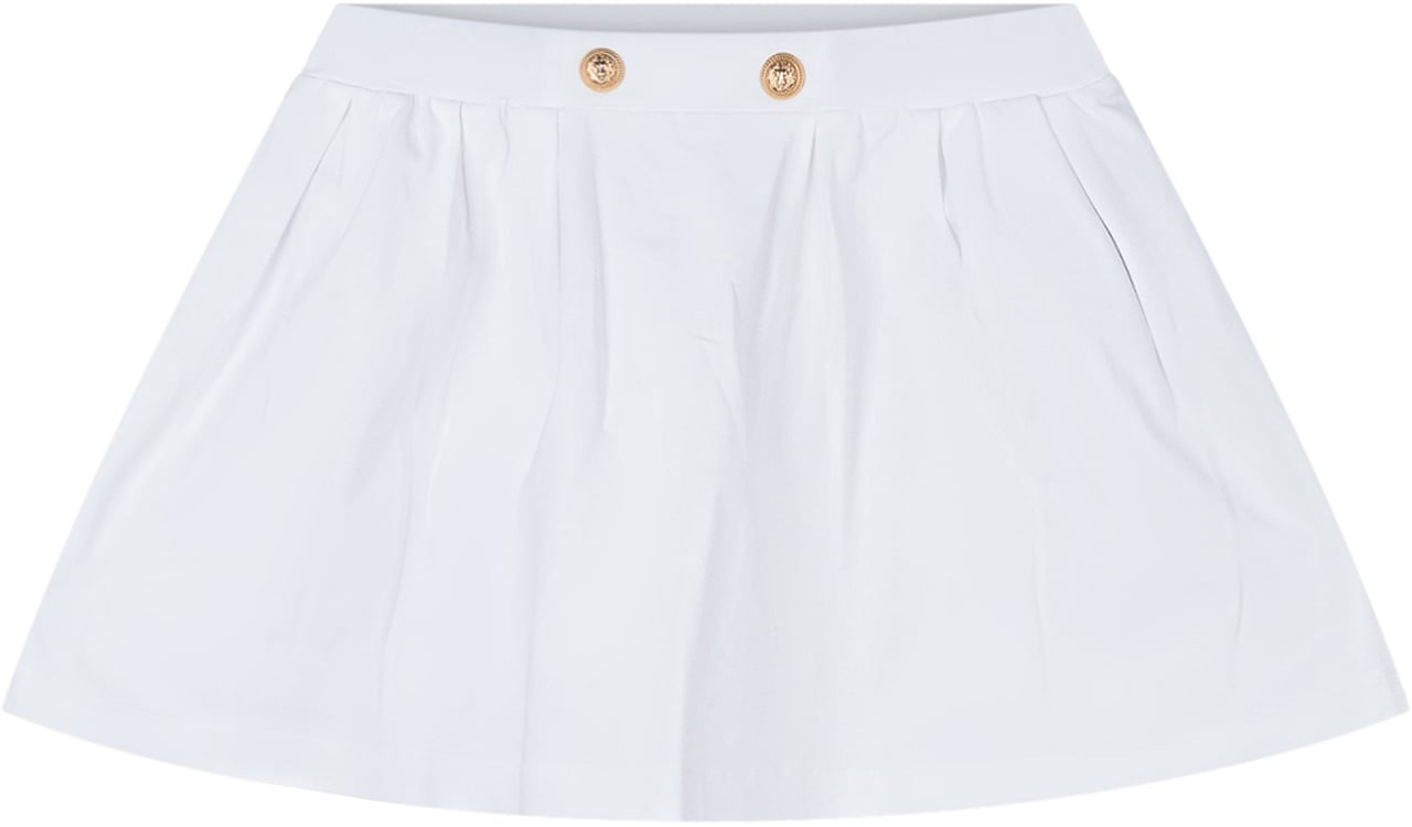 Balmain Gonna in Jersey con Bottoni Decorativi Wit