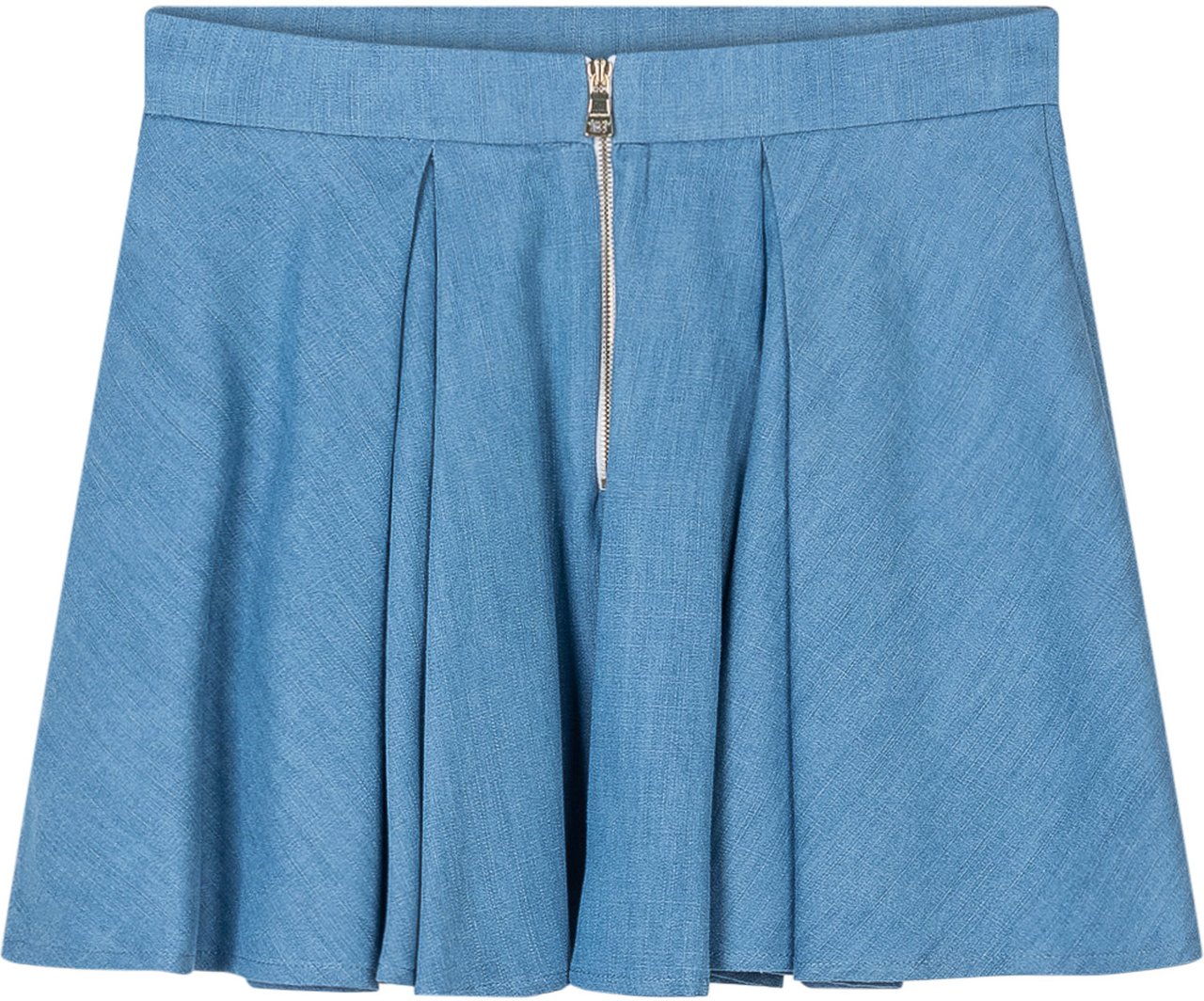 Balmain Gonna Svasata con Bottoni Decorativi Lichtblauw