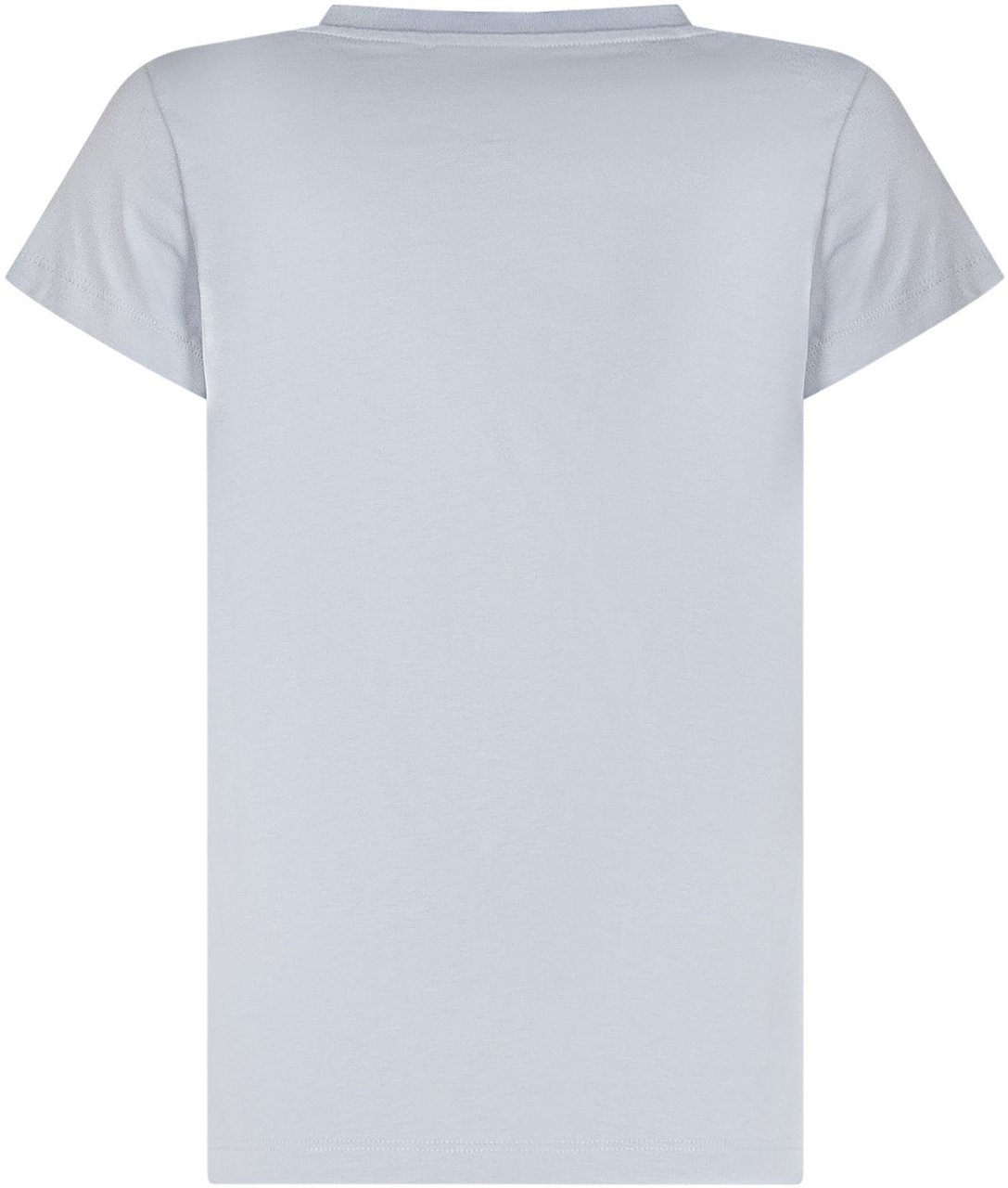 Balmain T-shirt con Logo e Bottoni Spalla Lichtblauw
