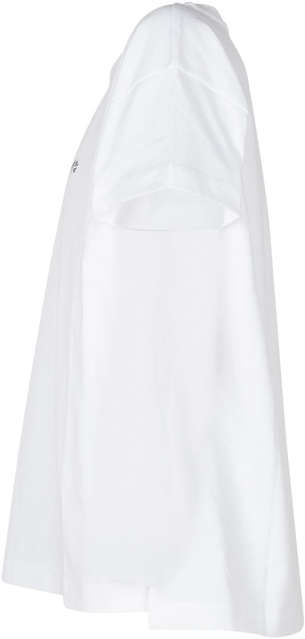 Balmain T-shirt con Stampa Frontale e Girocollo Wit