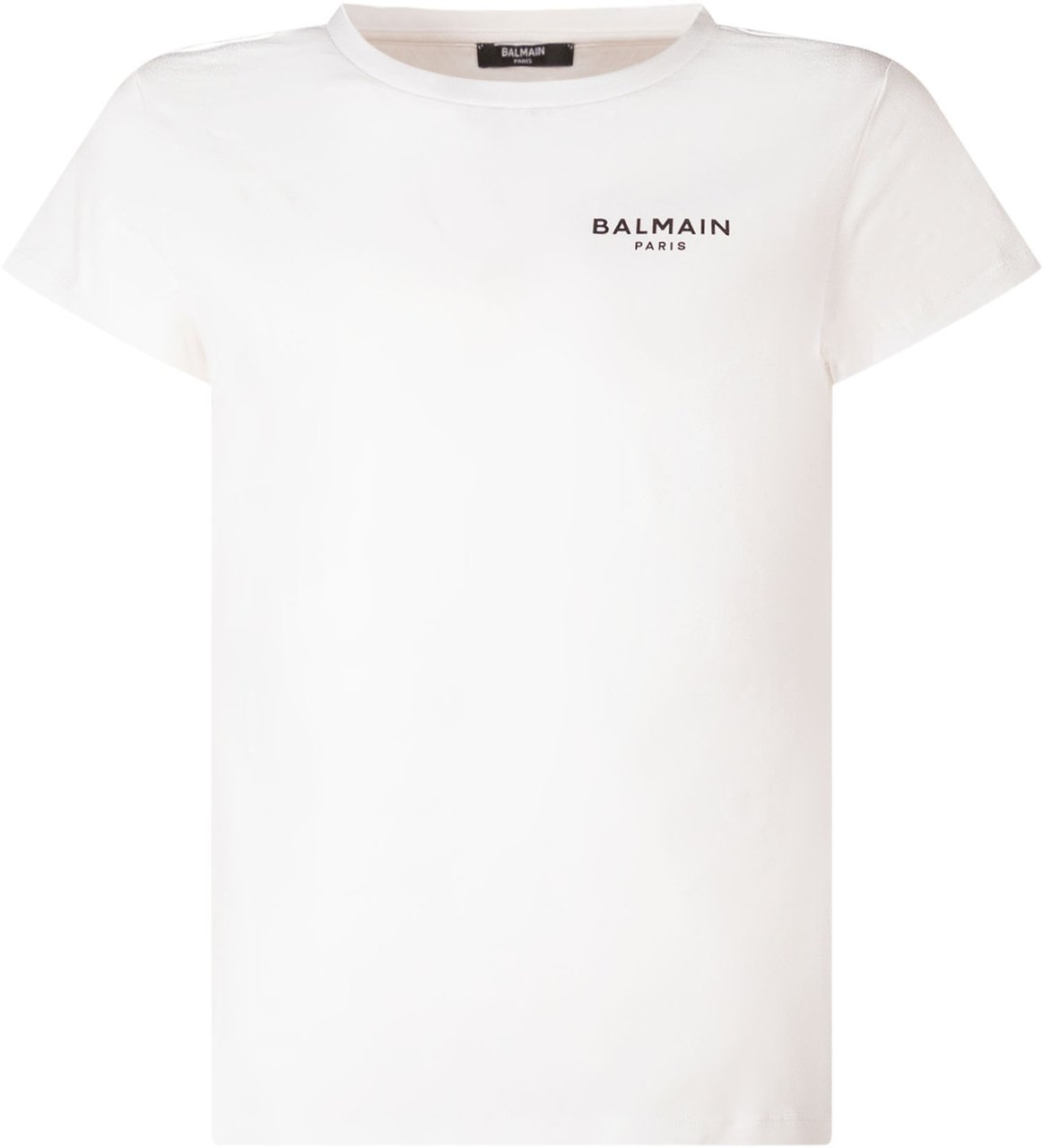 Balmain T-shirt con Logo sul Petto Wit