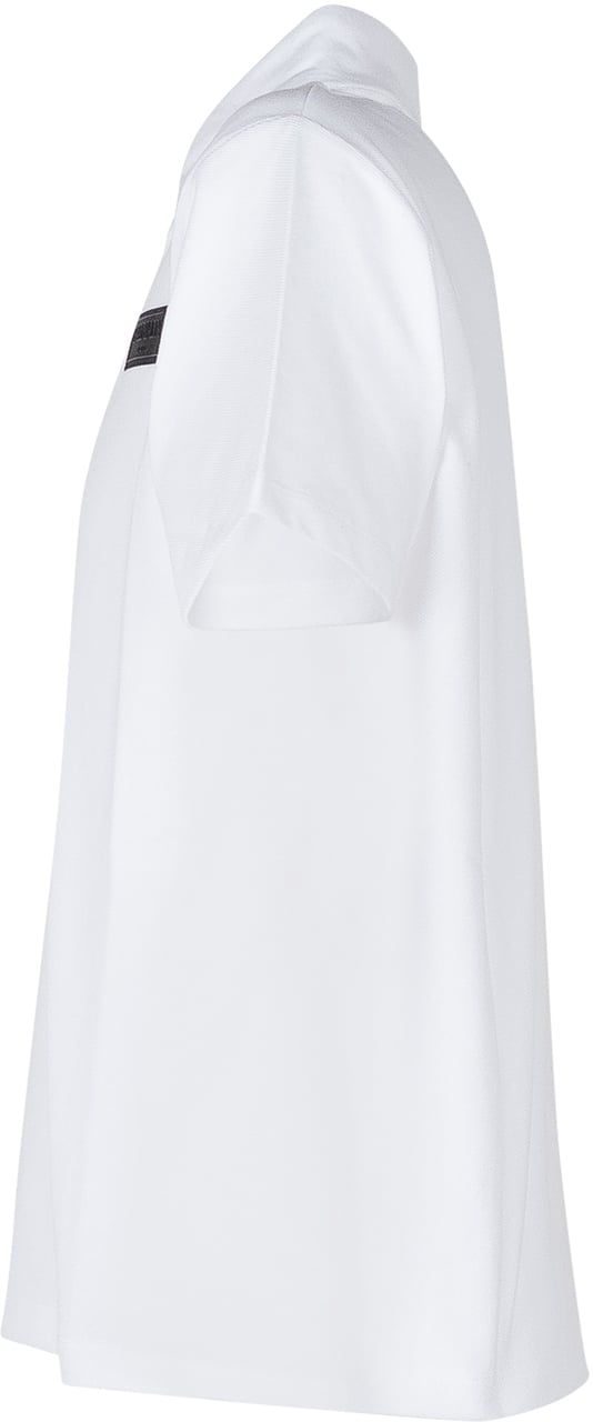 Balmain Polo con Logo Applicato e Colletto Classico Wit