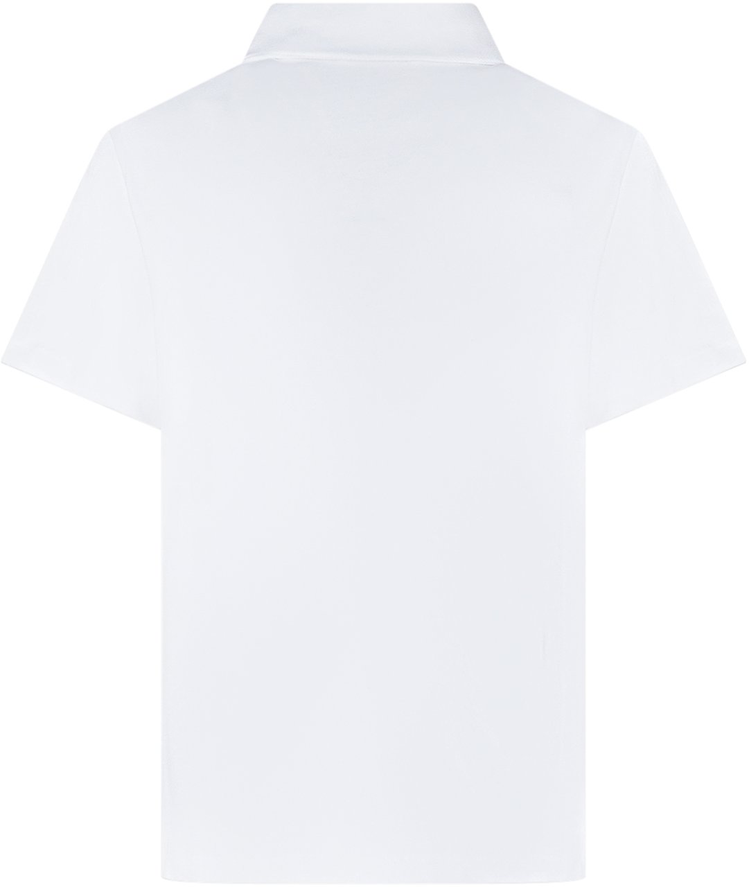 Balmain Polo con Logo Applicato e Colletto Classico Wit