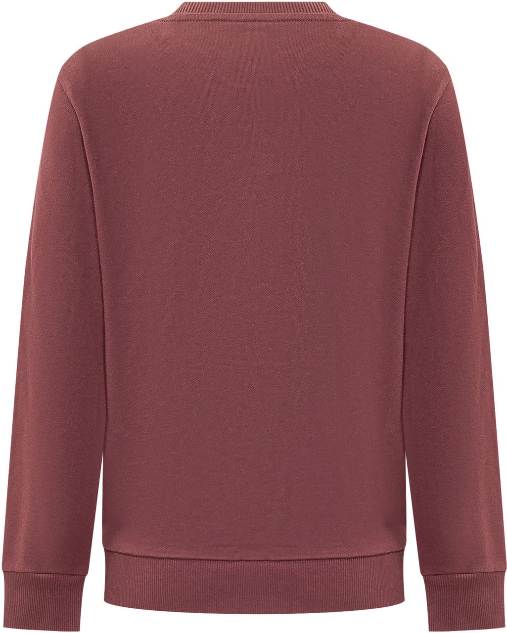 Balmain Felpa Girocollo con Bottoni sulla Spalla Rood