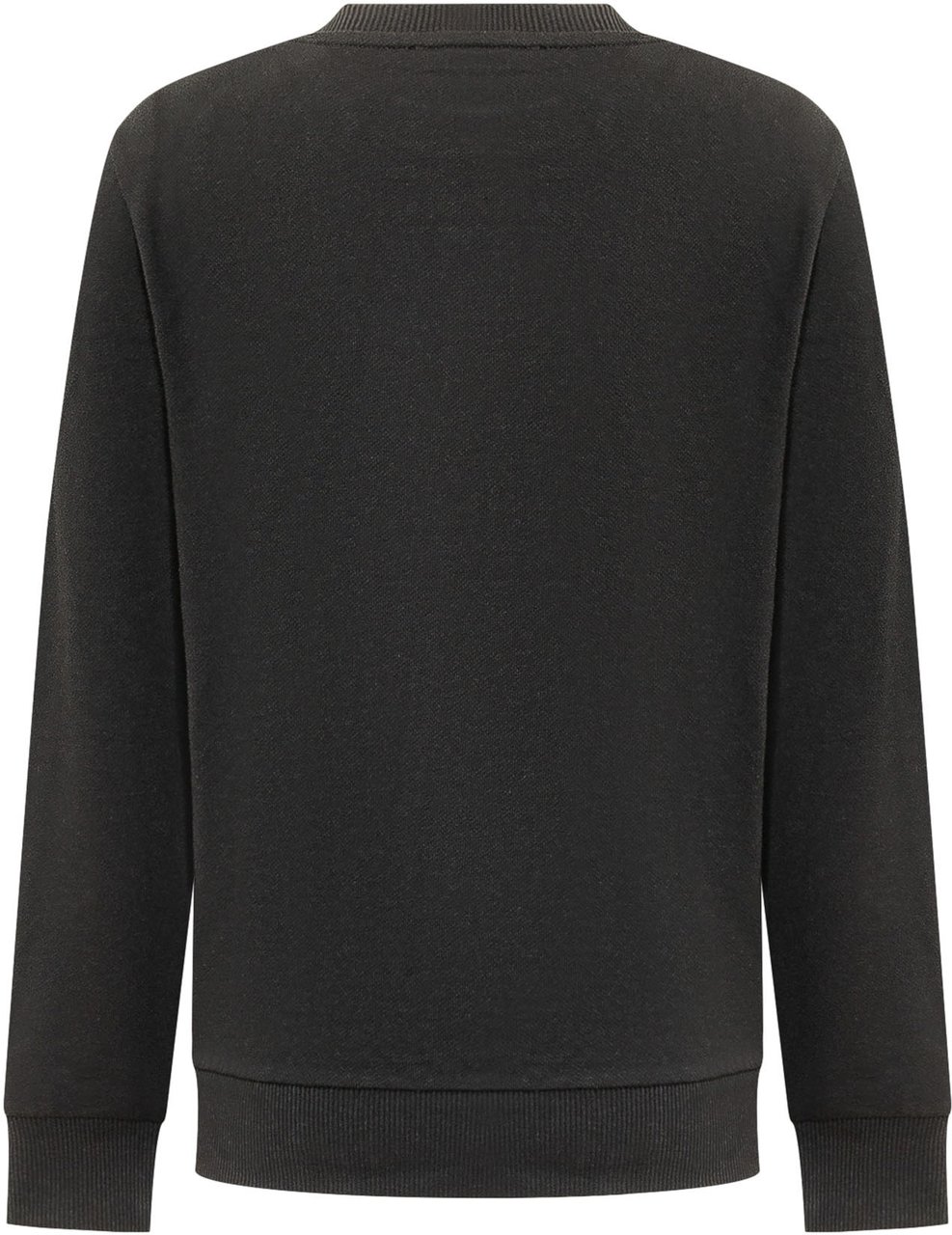 Balmain Felpa Girocollo con Bottoni sulla Spalla Donkergrijs