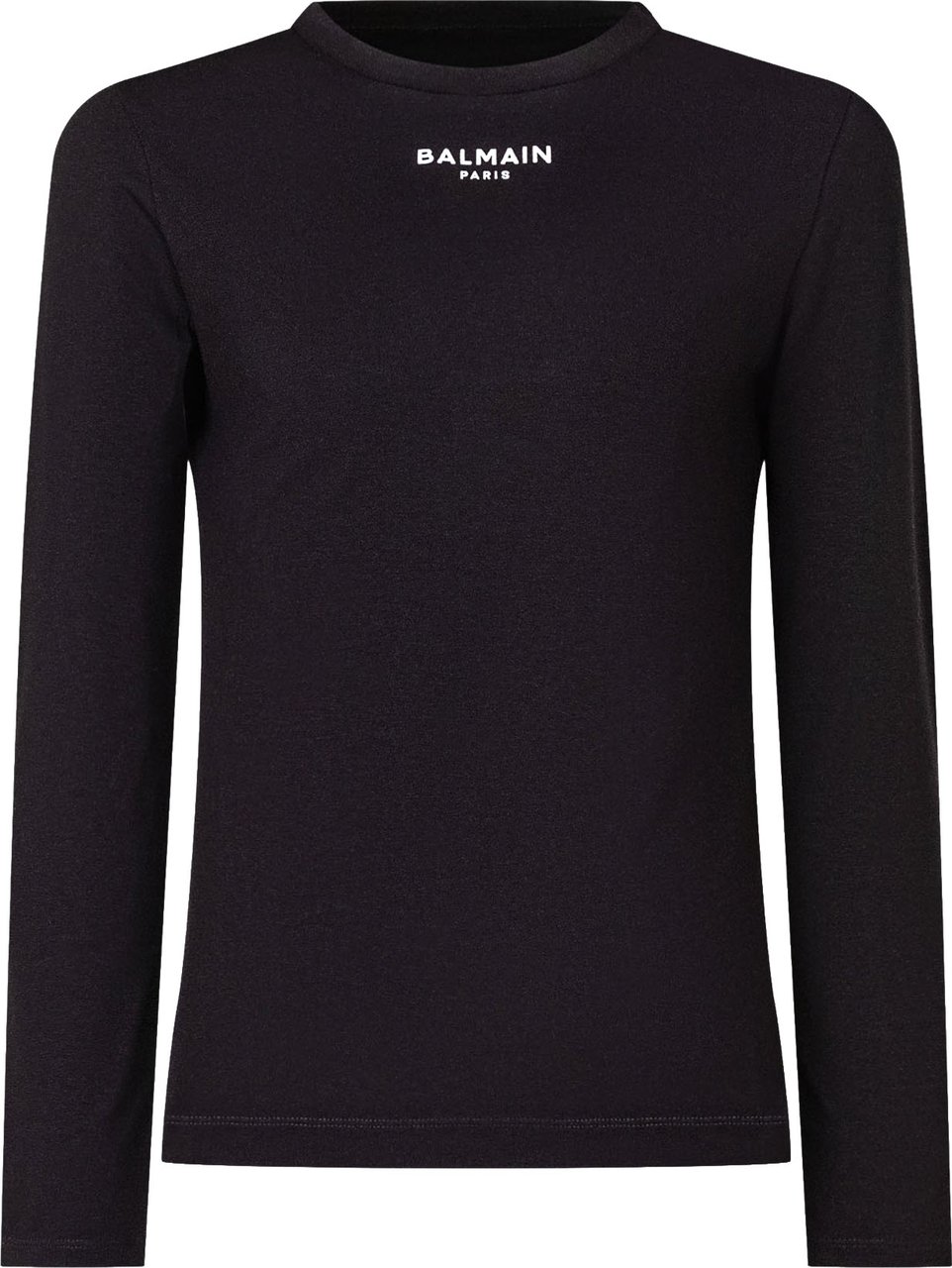 Balmain T-shirt a Maniche Lunghe con Logo Zwart