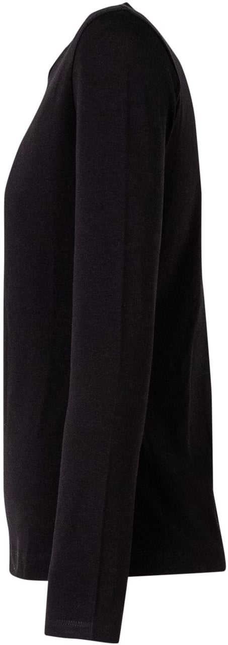 Balmain T-shirt a Maniche Lunghe con Logo Zwart