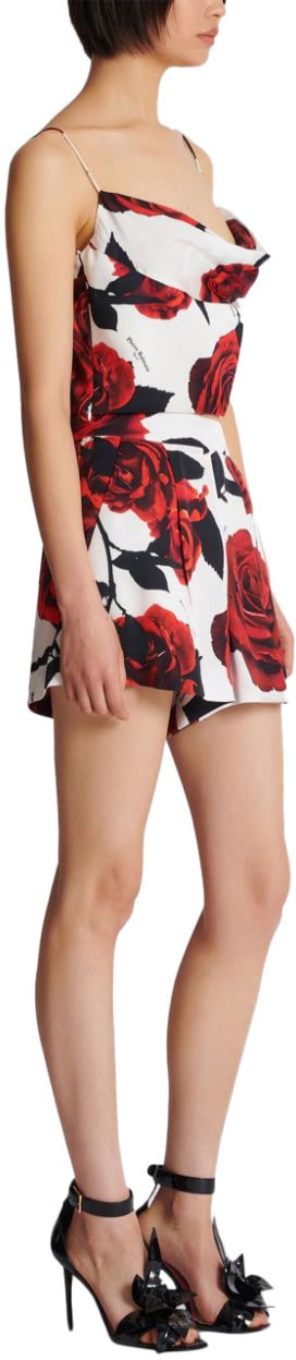 Balmain Shorts Whitedark Redblack Divers