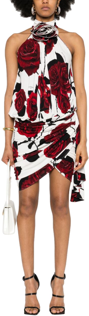 Balmain Dresses Whitedark Redblack Divers