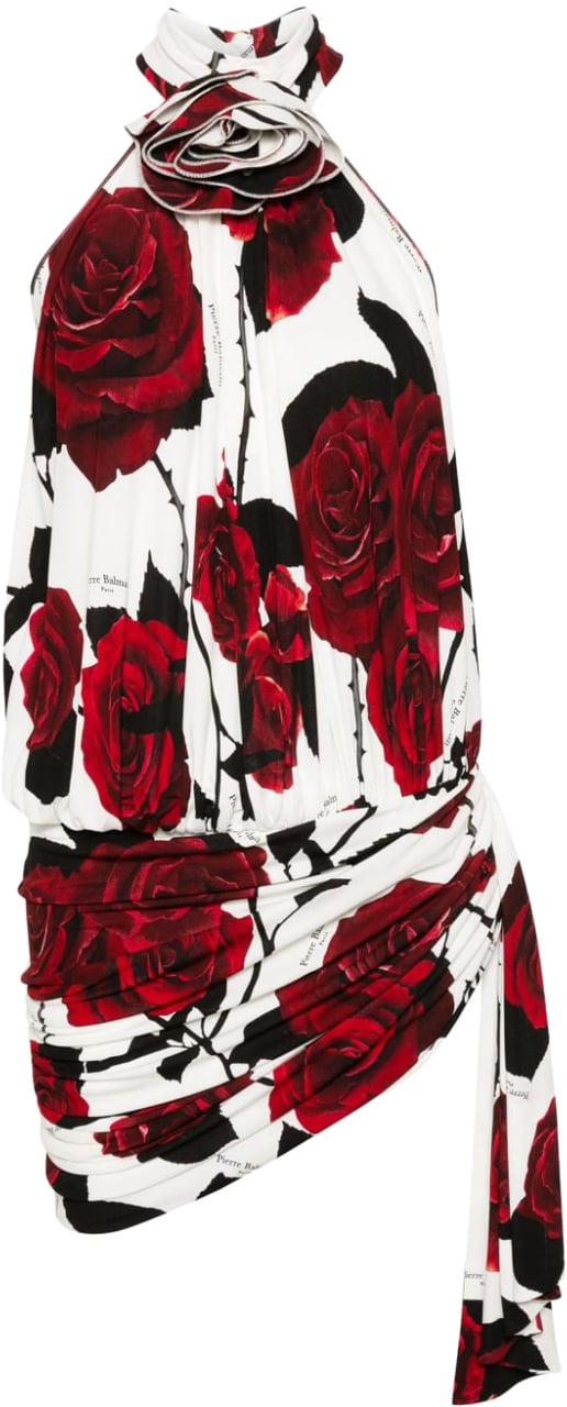 Balmain Dresses Whitedark Redblack Divers