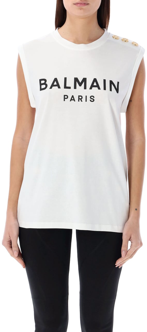 Balmain Balmain T-shirts And Polos White Wit