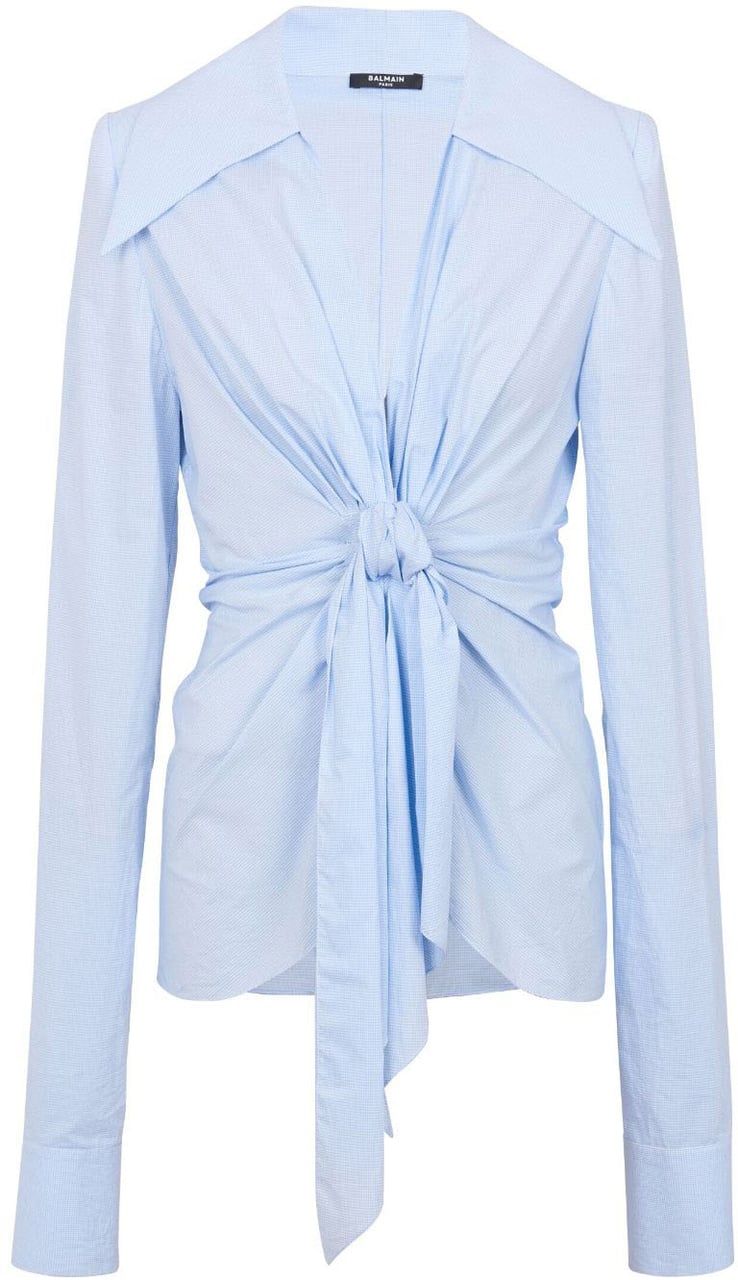 Balmain Top Light Bluewhite Blauw