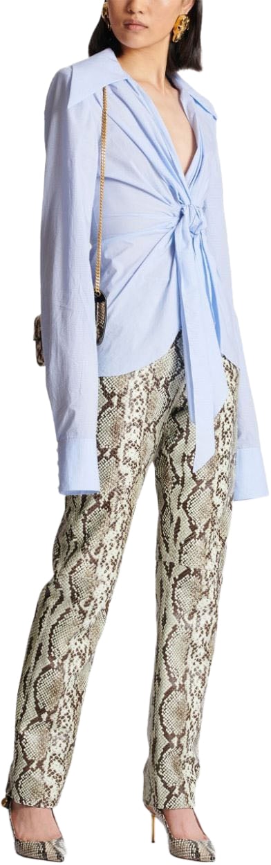 Balmain Top Light Bluewhite Blauw