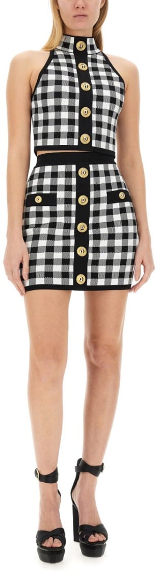 Balmain "Vichy" Skirt Divers