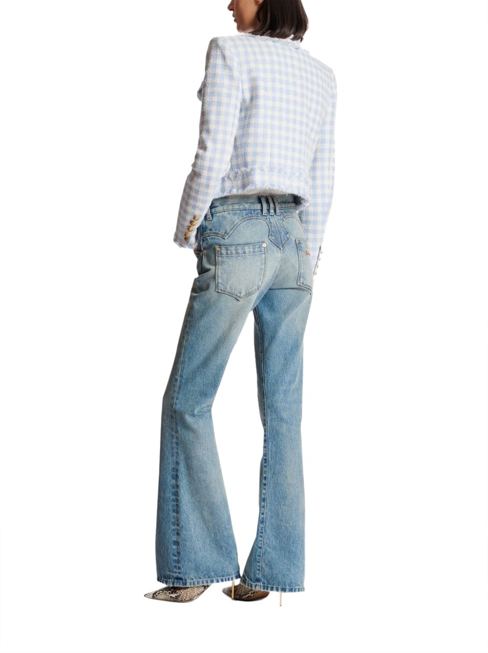 Balmain Trousers Blue Blauw