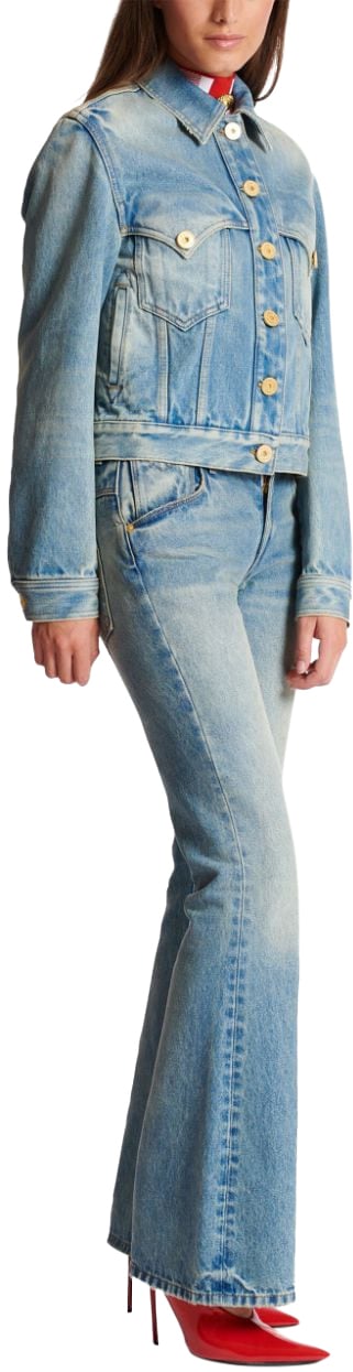 Balmain Jackets Blue Blauw