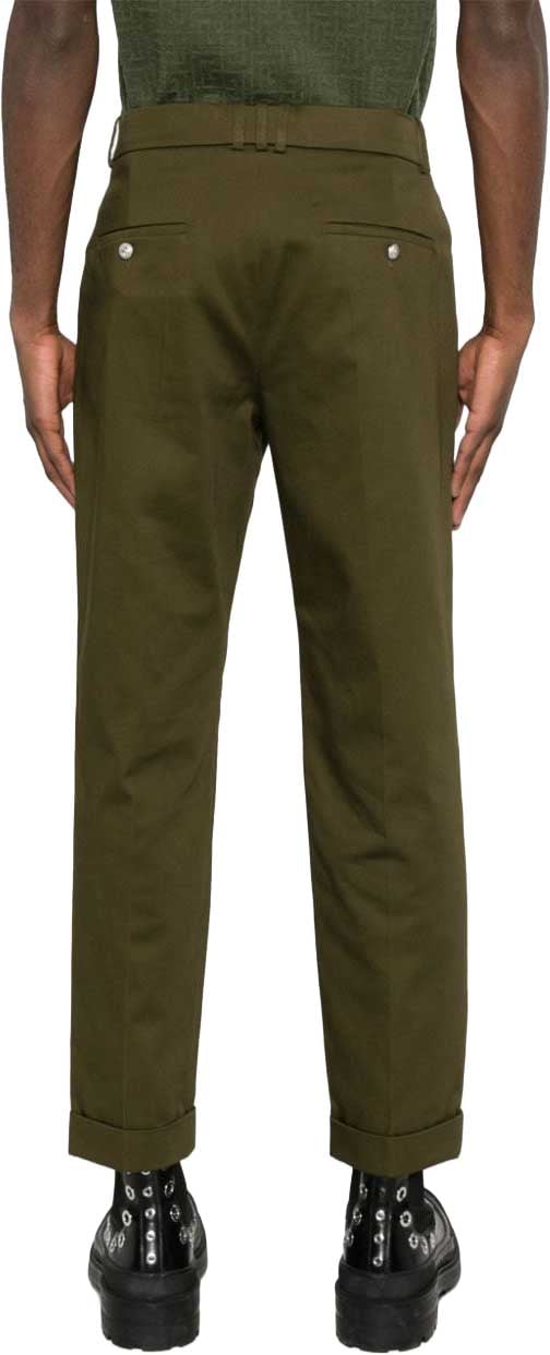Balmain Trousers Khaki Donkergroen