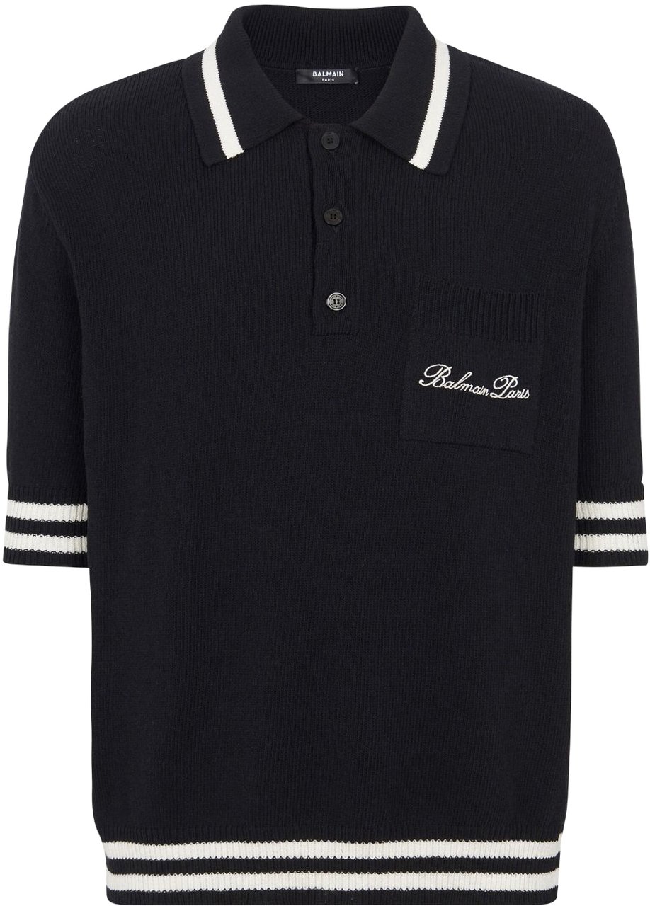 Balmain T-Shirts And Polos Blacknatural Zwart