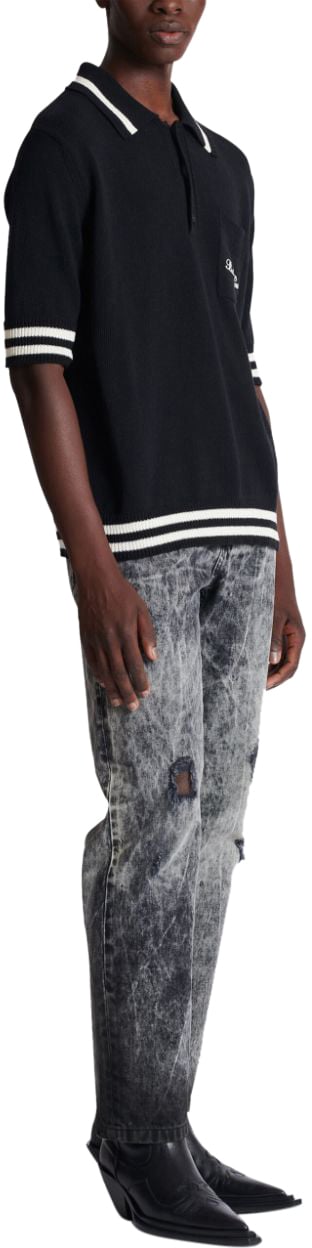Balmain T-Shirts And Polos Blacknatural Zwart