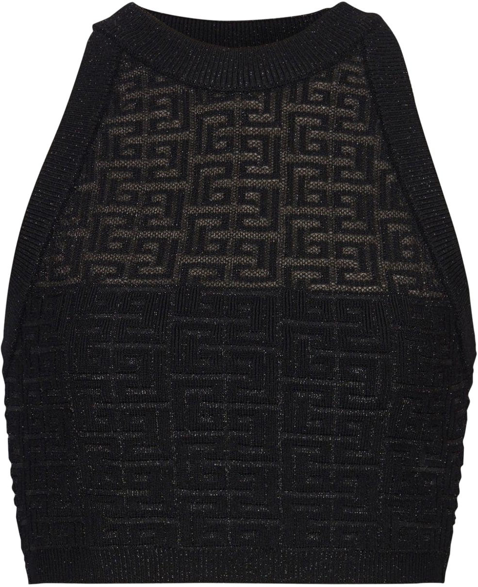 Balmain Top Black Zwart