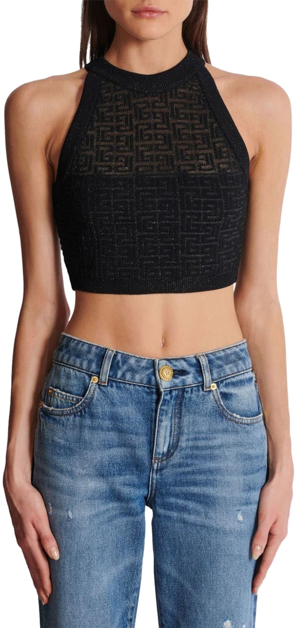 Balmain Top Black Zwart