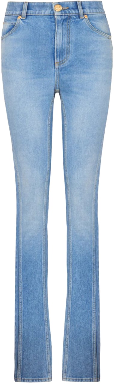 Balmain Trousers Light Blue Jeans Blauw