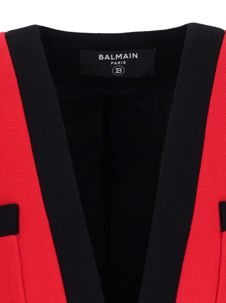 Balmain Wool Blazer – Red Rood