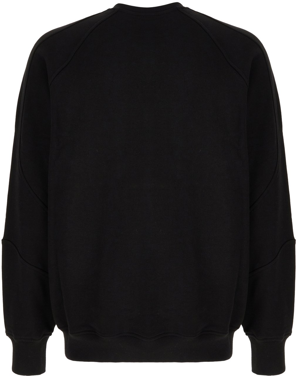 Balmain Balmain Black stretch cotton sweatshirt Zwart