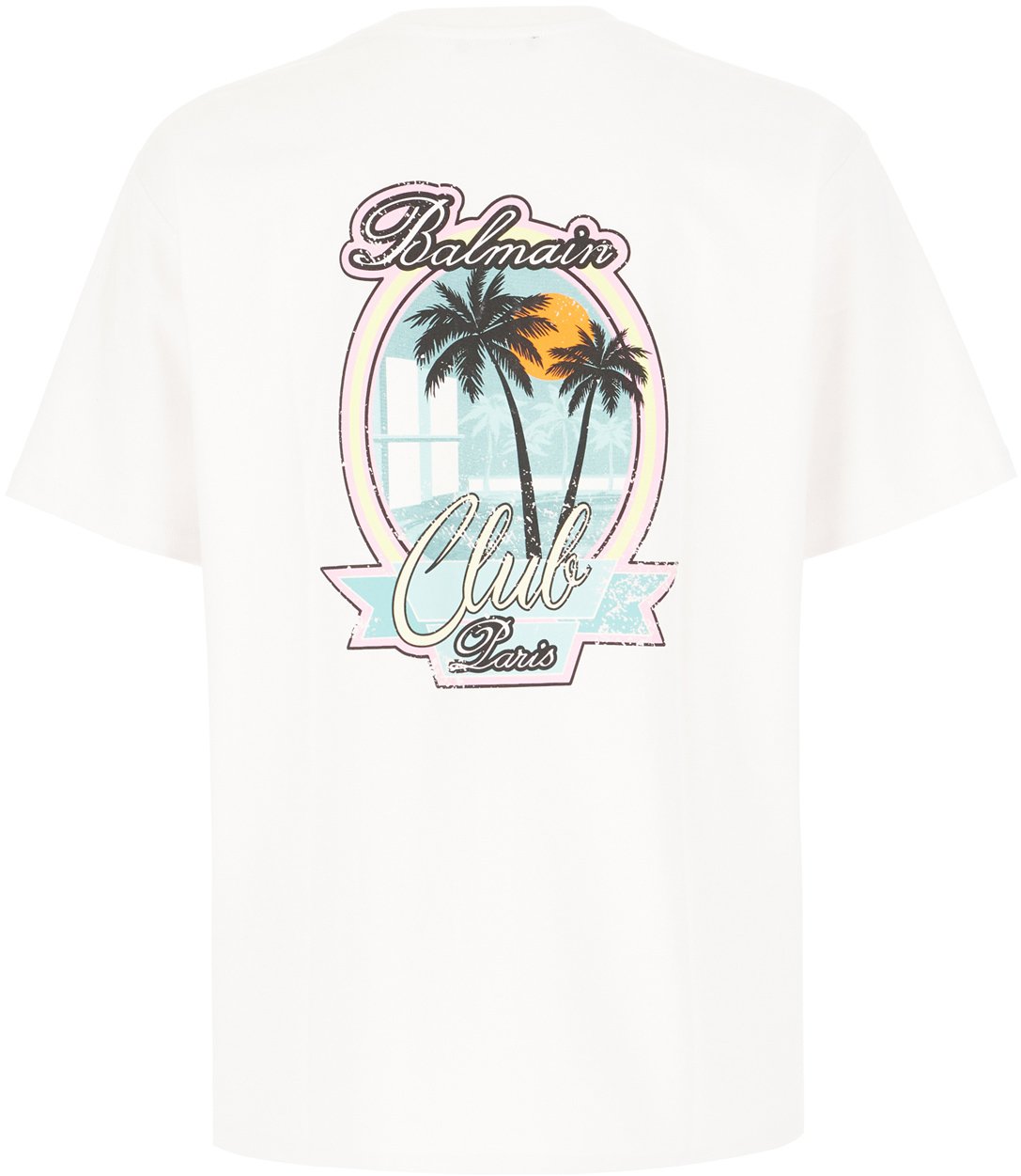 Balmain Balmain White cotton t-shirt Wit