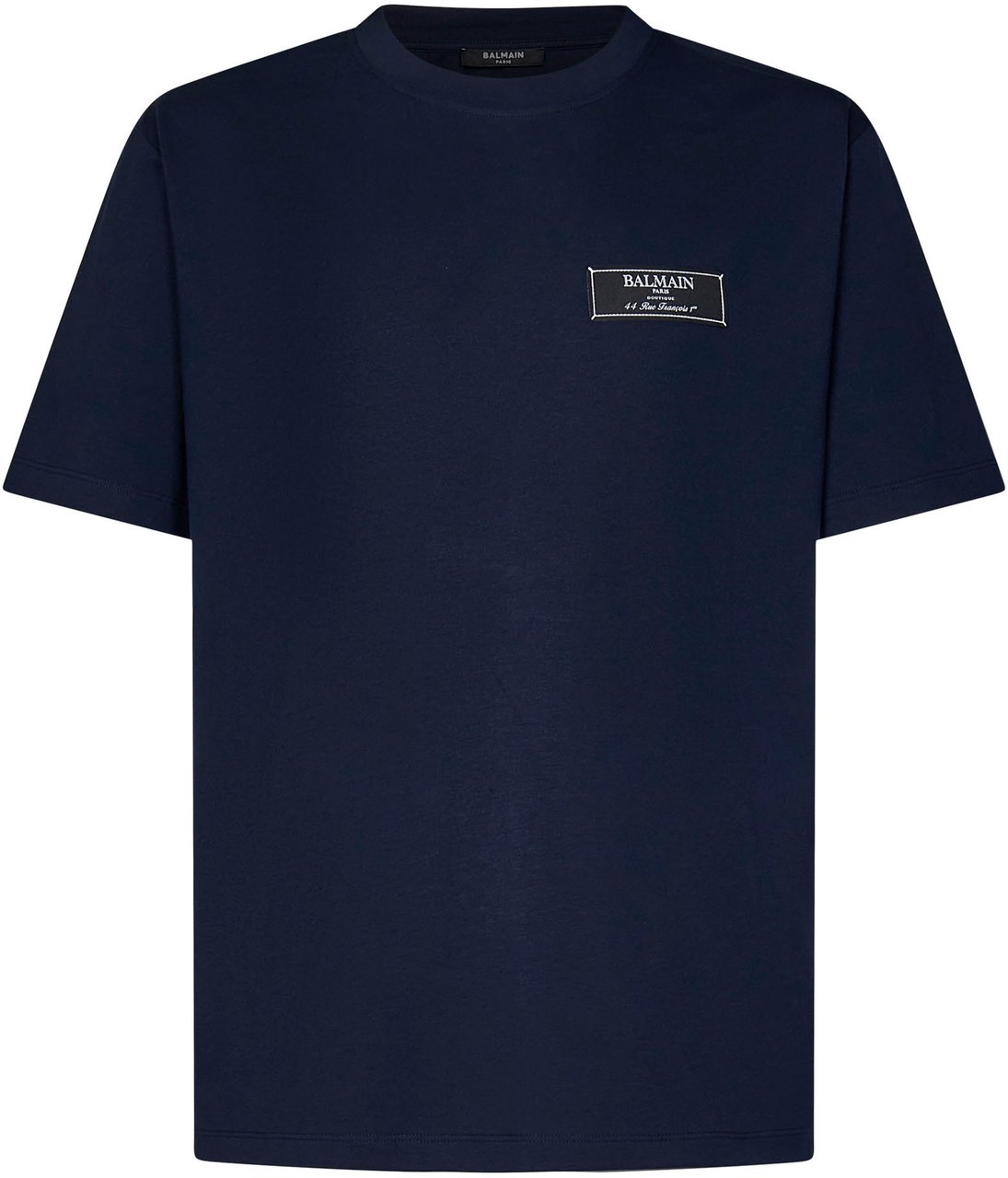 Balmain T-Shirts And Polos Blu Marino Blauw
