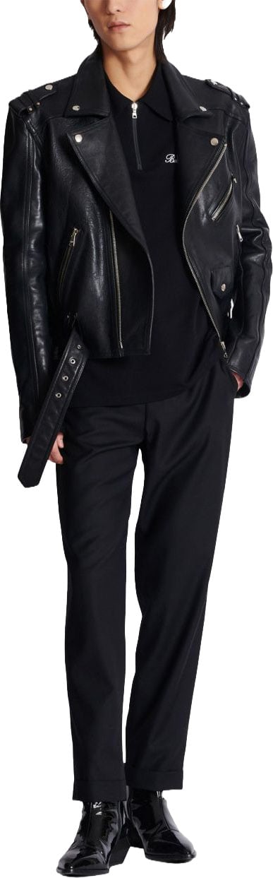Balmain T-Shirts And Polos Noir / Blanc Zwart