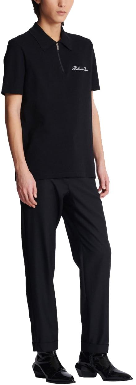 Balmain T-Shirts And Polos Noir Blanc Zwart