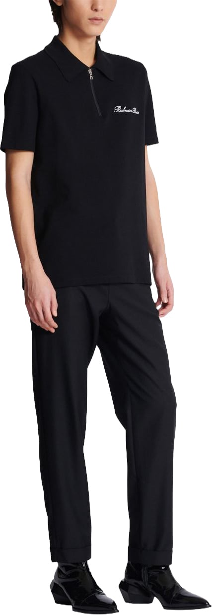 Balmain T-Shirts And Polos Noir / Blanc Zwart