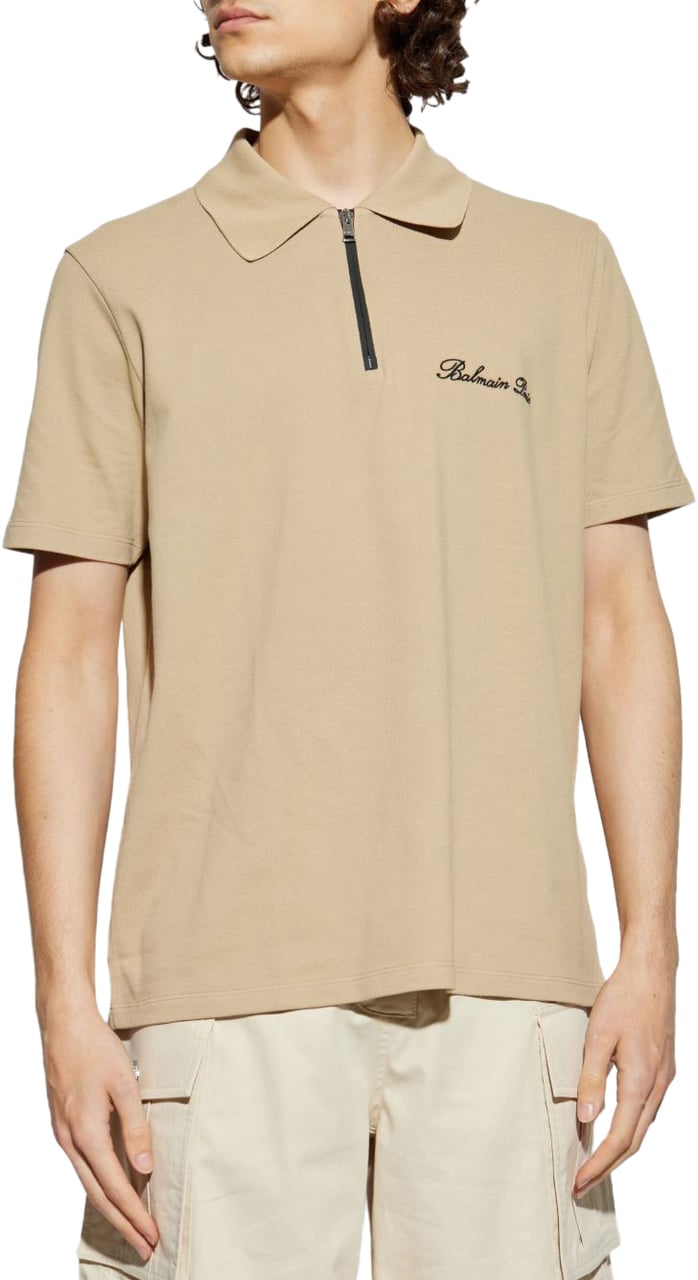 Balmain T-Shirts And Polos Camel Noir Bruin