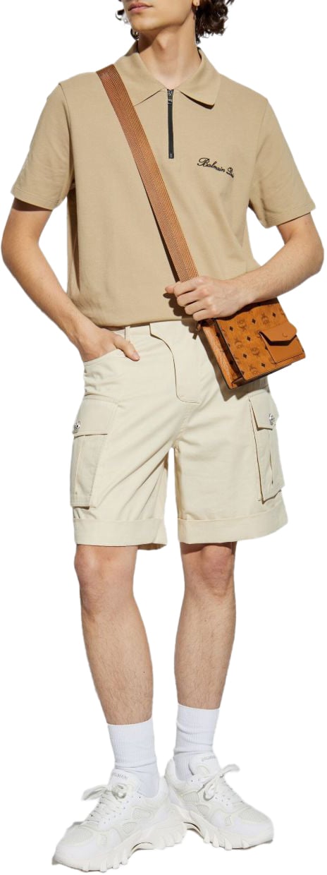 Balmain T-Shirts And Polos Camel Noir Bruin