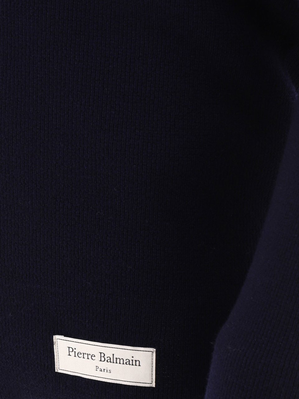 Balmain Sweater with patch logo Blauw
