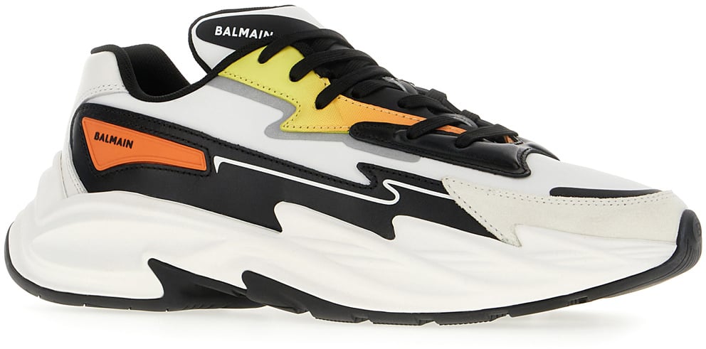 Balmain Balmain Multicolor leather and polyester blend sneakers Divers