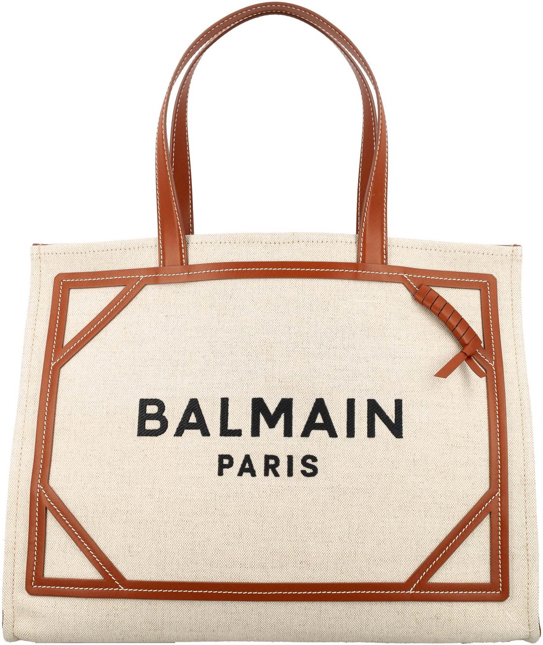 Balmain B-Army medium canvas shopping bag Neutraal