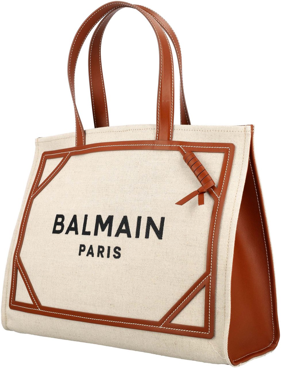 Balmain B-Army medium canvas shopping bag Neutraal