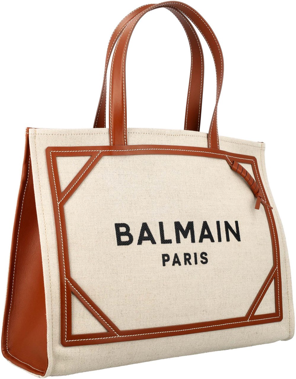 Balmain B-Army medium canvas shopping bag Neutraal