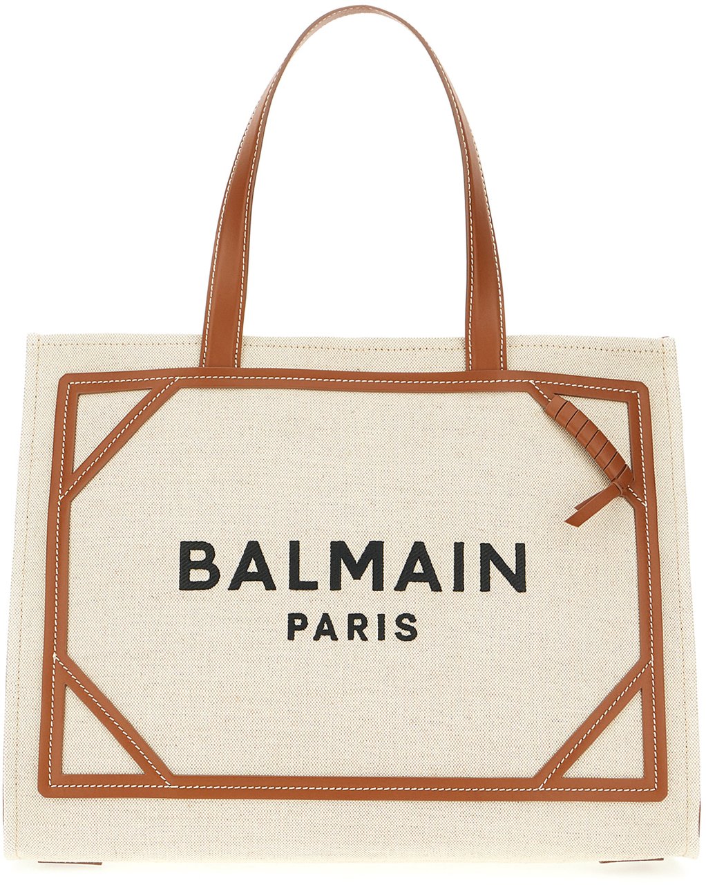 Balmain Balmain Two-tone canvas B-Army shopping bag Divers