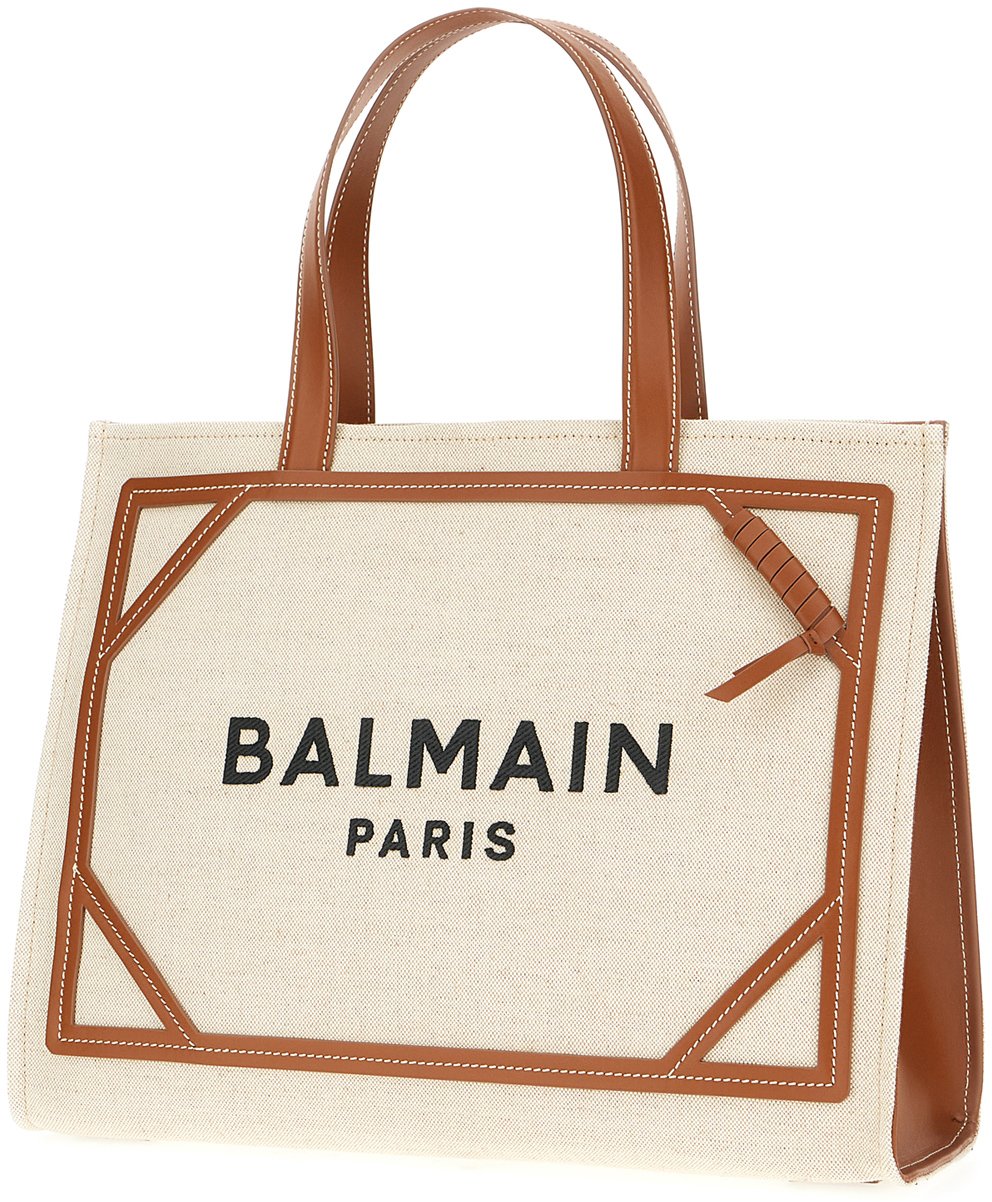 Balmain Balmain Two-tone canvas B-Army shopping bag Divers