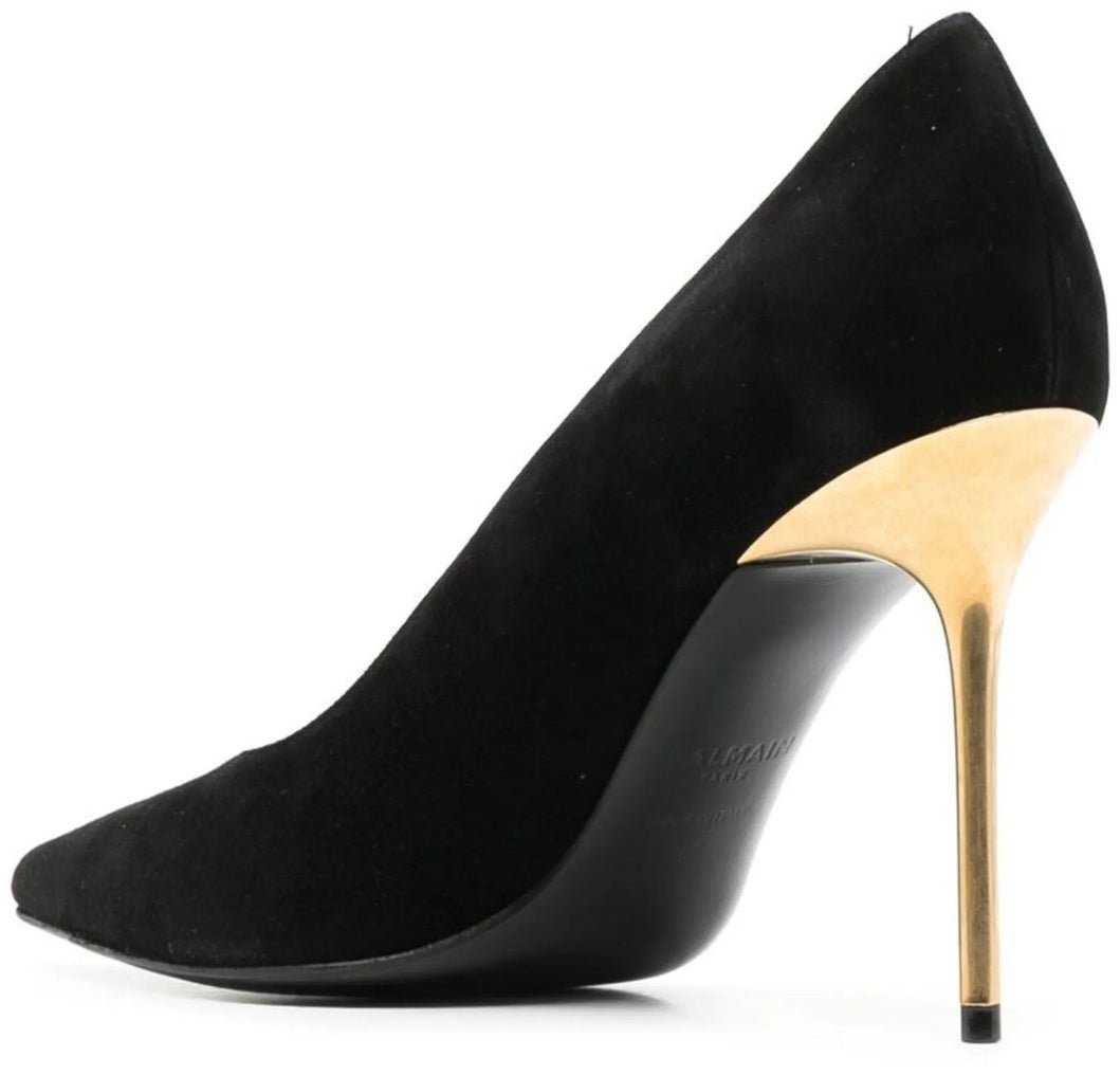 Balmain Balmain Suede Pumps Zwart