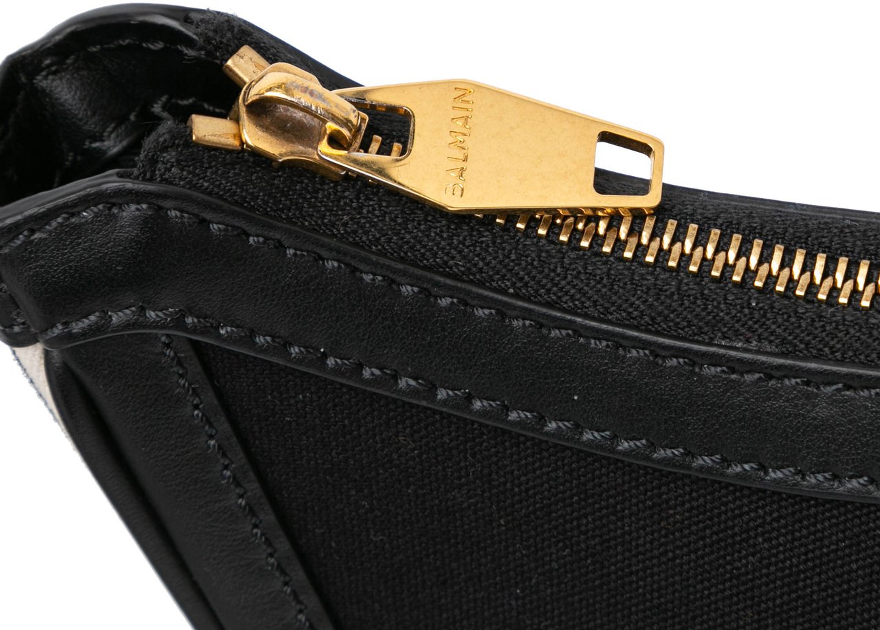 Balmain Canvas B-Army 26 Shoulder Bag Zwart