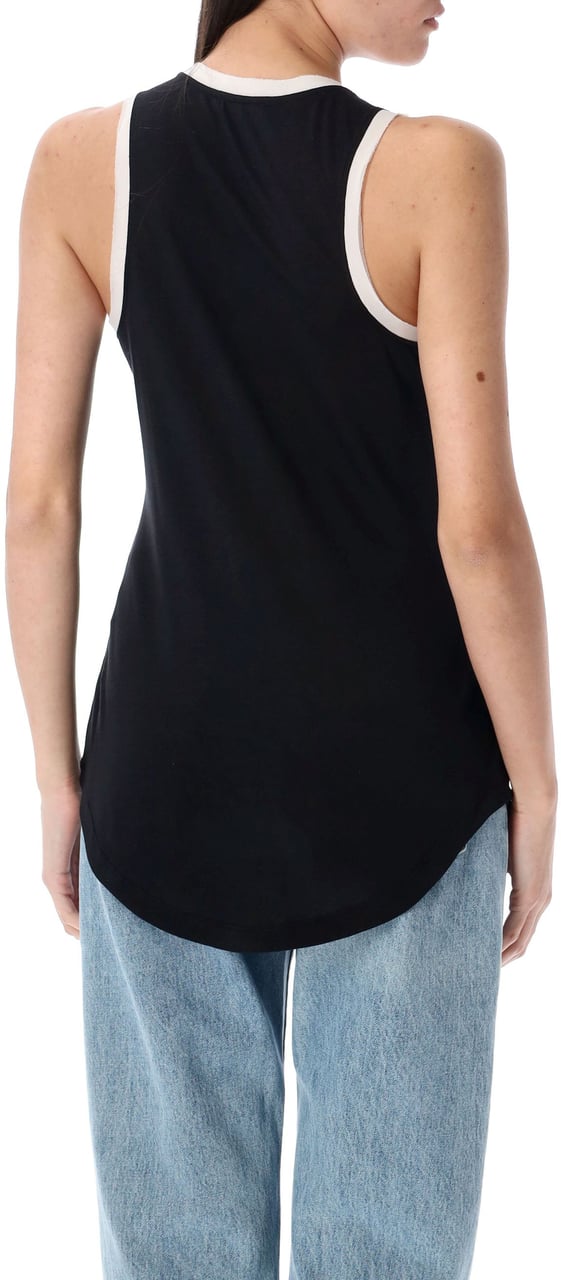 Balmain Woman Print Top Nero Zwart
