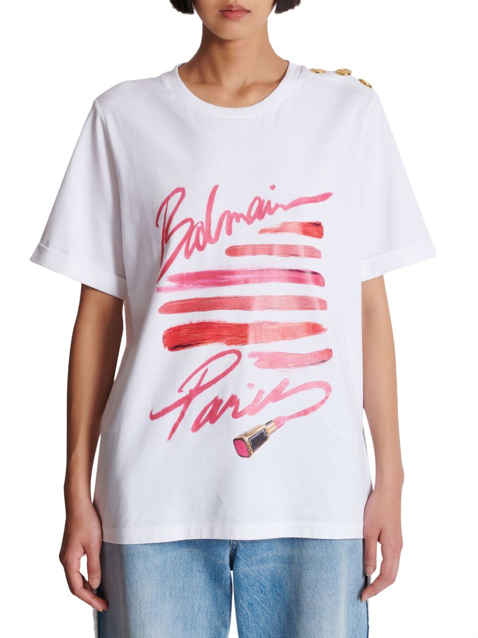 Balmain Top White Wit