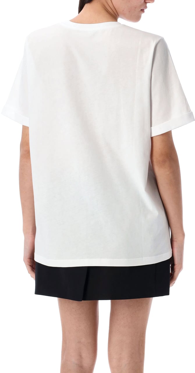 Balmain Eye Print Logo Bianco Wit