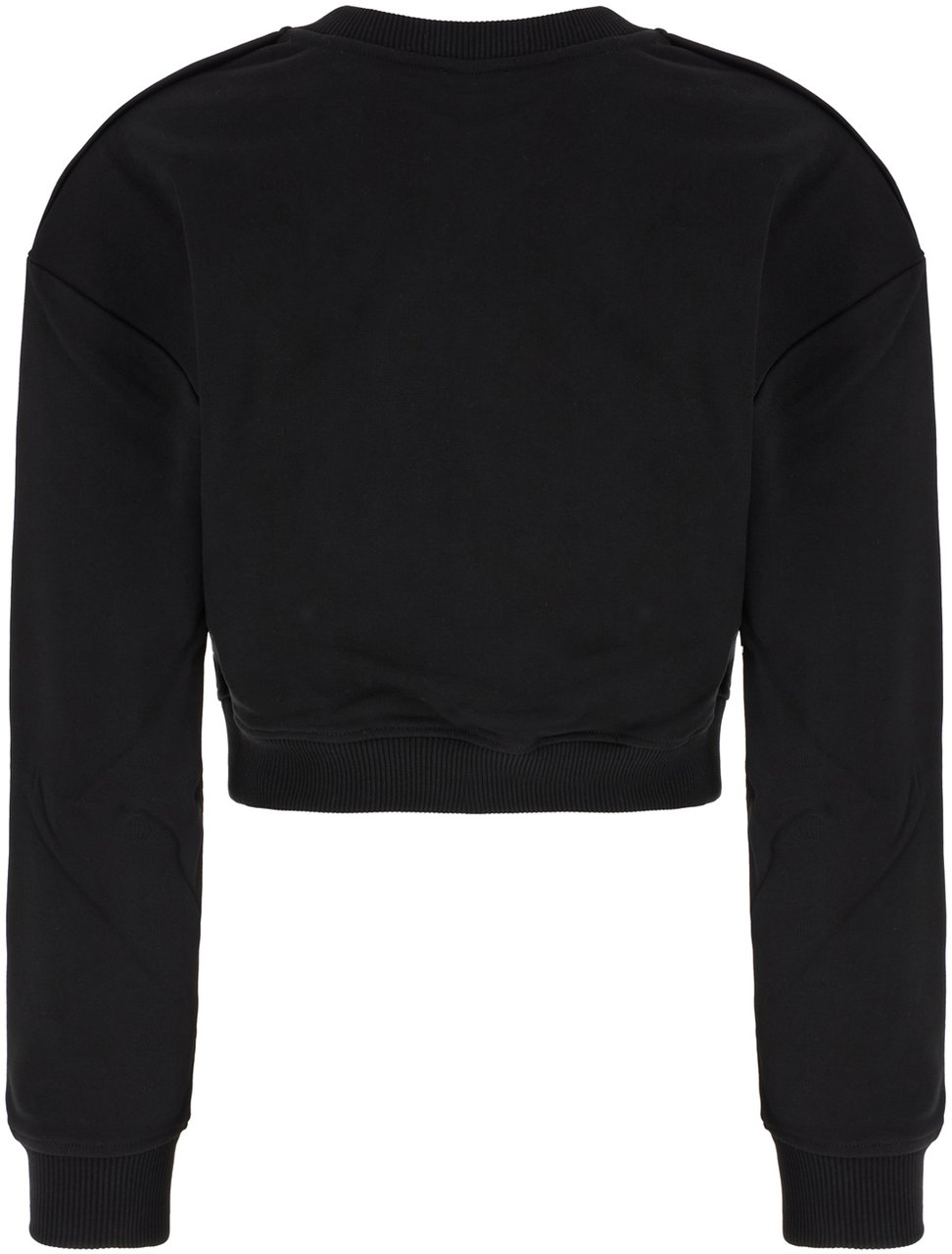 Balmain Balmain Black cotton sweatshirt Zwart