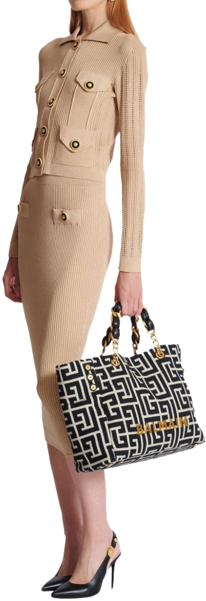 Balmain Sweaters Beige Beige