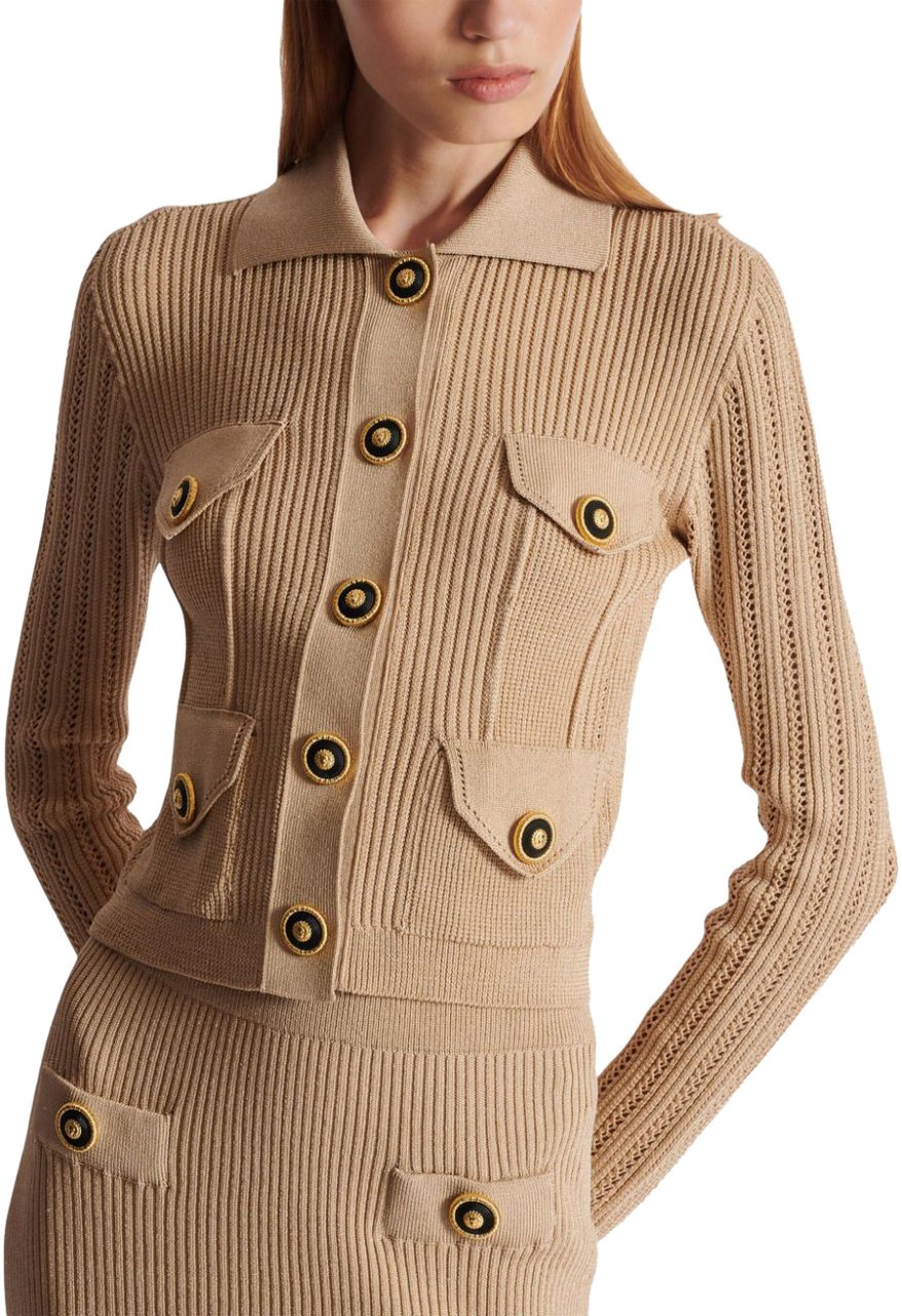 Balmain Sweaters Beige Beige